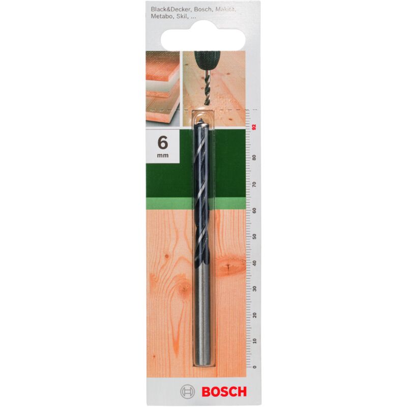 

BOSCH 2609255203 Brocas helicoidales para madera Ø 6,0 mm- L- 92 mm