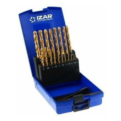 Broca Metal Hss 01-10 Mm 19Pz Titanio 1466 Izar