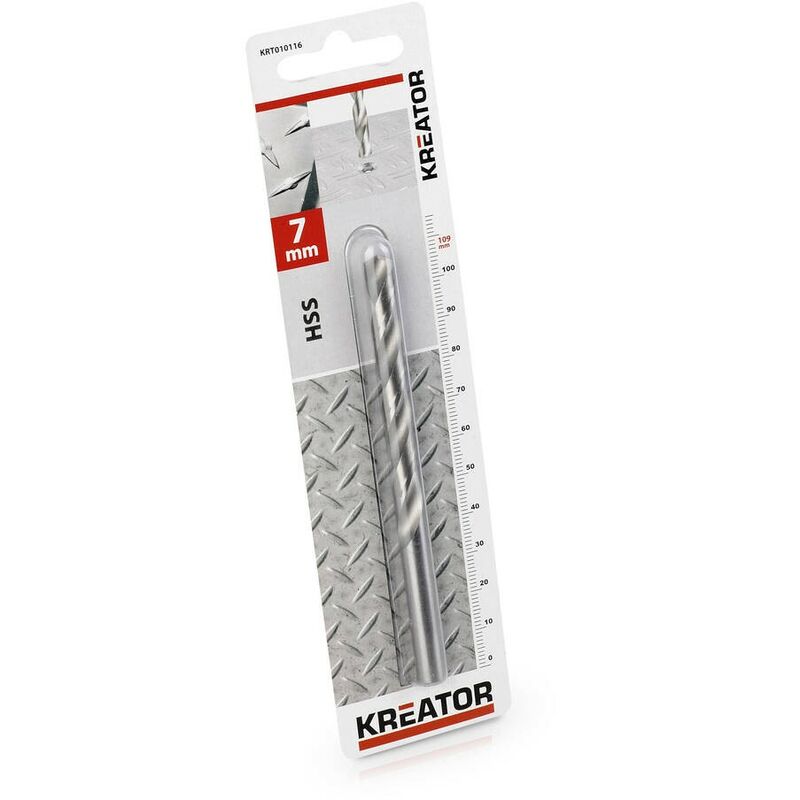 

KRT010116 Broca para metal HSS 7x109mm - Kreator