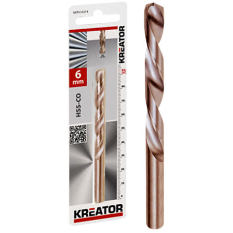 Broca metal HSS Cobalto Ø 6,5mm Kreator