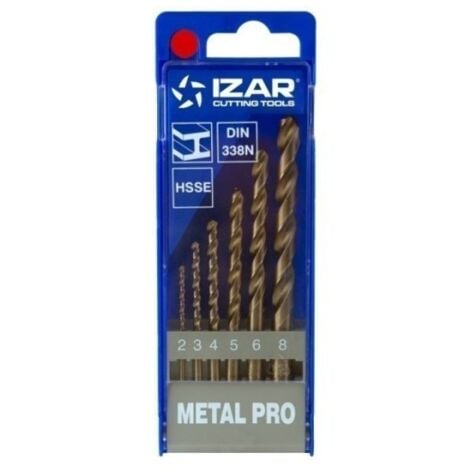 Broca Metal Juego Hss-Cobalto 1462 Izar 6 Pz