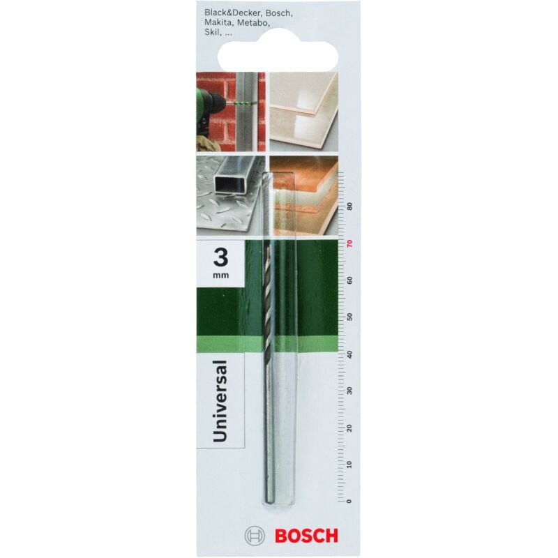 

BOSCH 2609255470 Broca multiuso Ø 3,0 mm- L- 70 mm