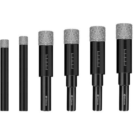 Broca para baldosas cerámicas de 6 a 16 mm, broca para baldosas esmaltadas, herramienta de perforación para granito y mármol, herramienta de perforación en seco para cerámica y vidrio.