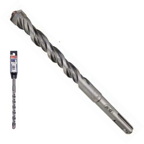 broca para martillo sds-plus 2 puntas doble canal broca 6mm largo 210mm