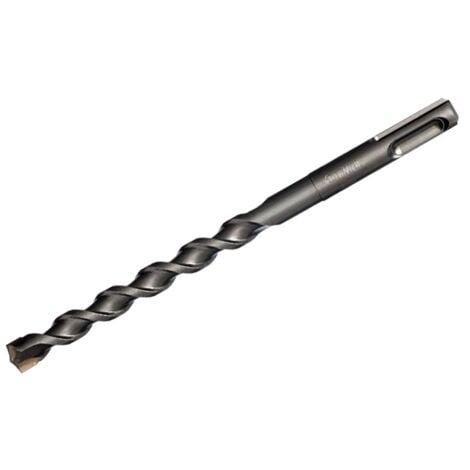 broca para martillo sds-plus 2 puntas doble canal largo 160mm broca 6mm