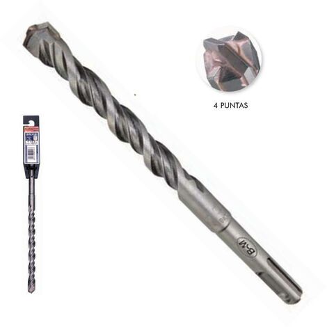 broca para martillo sds-plus 4 puntas broca 10mm largo 250mm
