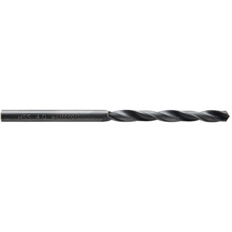 Broca para metal hss, forja por laminación, ø4,00x 75 mm
