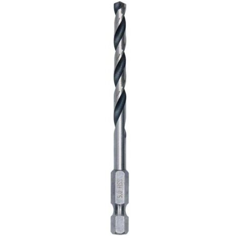 Broca para metal HSS PointTeQ, Hex (5.0 mm)  BOSCH 2608577526