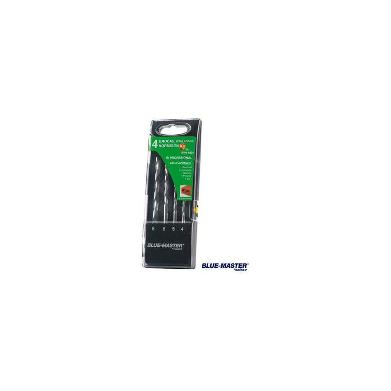 

Broca Pared Profesional Cilindrica Md Juego Blue-Master 4-5-6-8 Mm