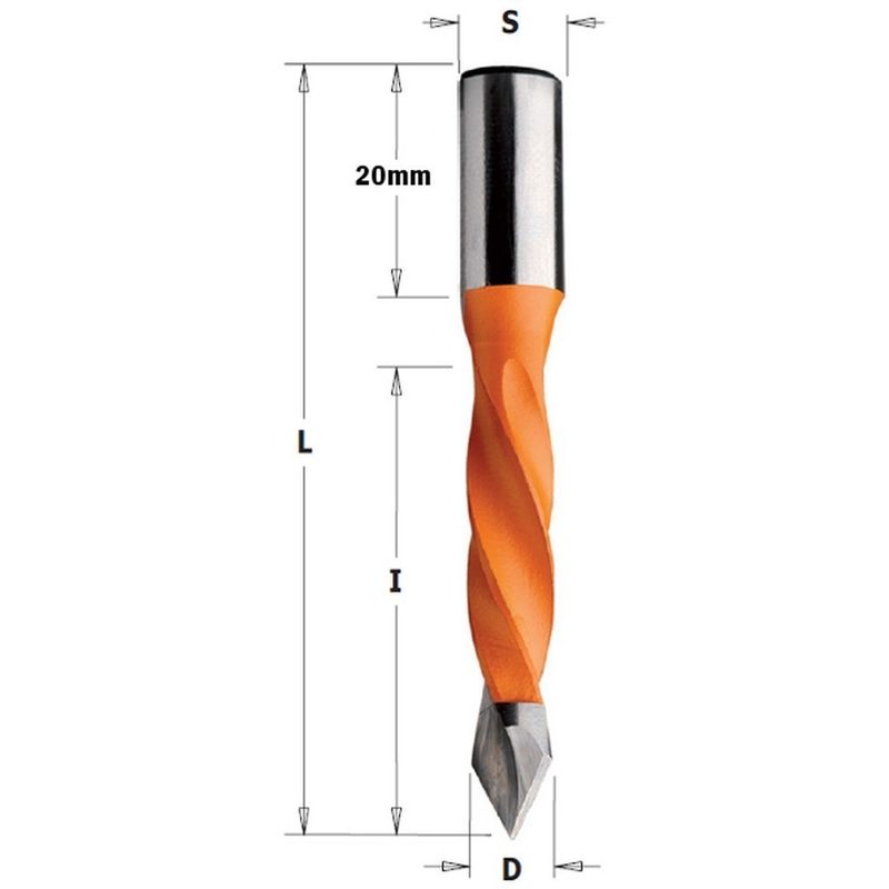 

CMT 375.040.12 - Broca pasante para taladradoras hm diam 4x70 s 10x20 dx