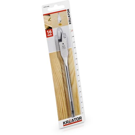Broca plana para madera longitud 152 mm Diámetro 16 mm