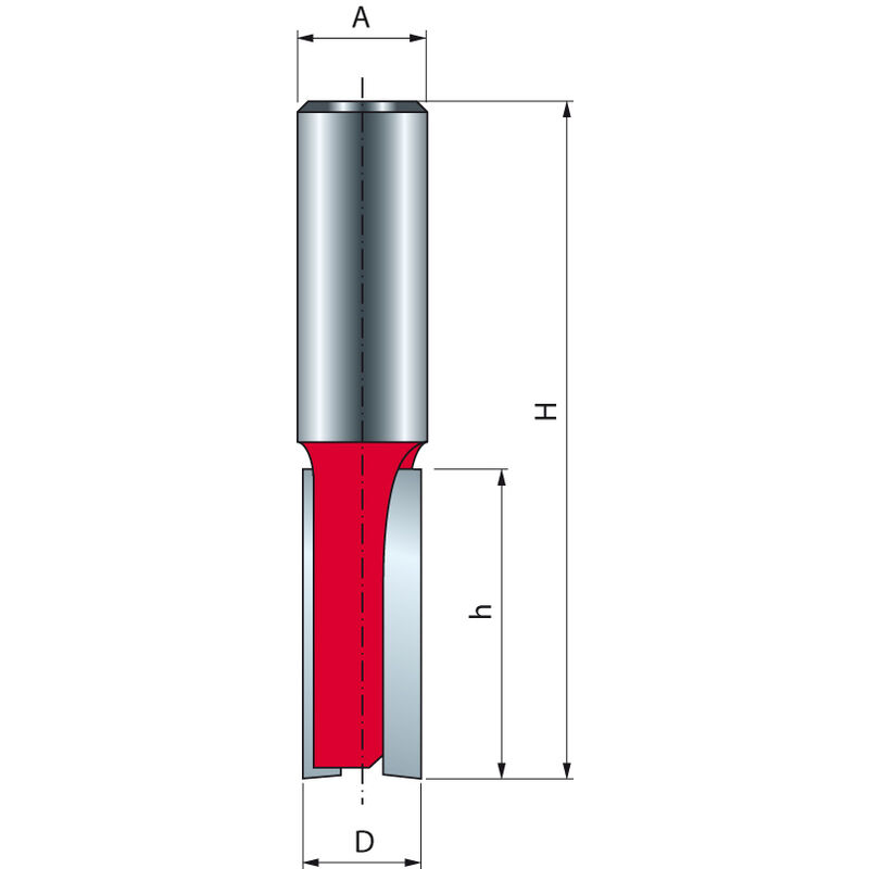 Freud - Broca recta de doble filo Ø15 H31.8/69.8 Q12 Z2 - F03FR01541 -12-13512P