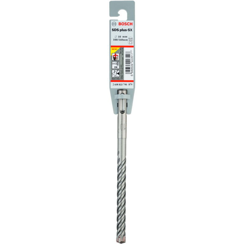 

BOSCH 2608833798 Brocas martillos perforadores SDS-plus-5X 10 x 100 x 160mm