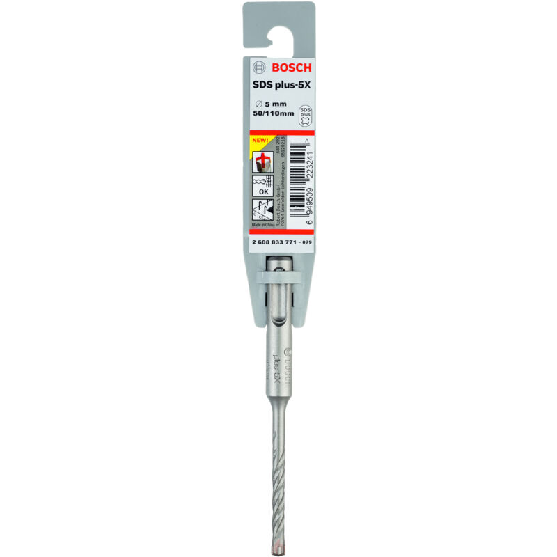 

BOSCH 2608833771 Brocas martillos perforadores SDS-plus-5X 5 x 50 x 110 mm