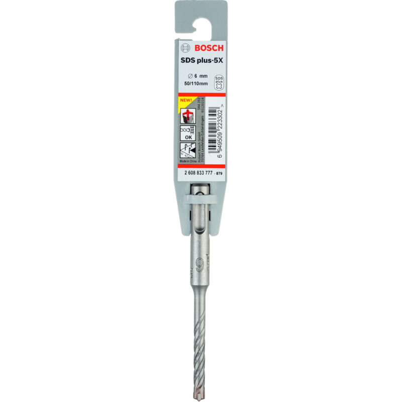 

BOSCH 2608833777 Brocas martillos perforadores SDS-plus-5X 6 x 50 x 110 mm