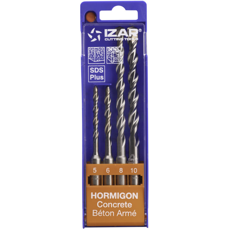 Izar - cahersa- juego brocas -martillo sds plus 4 pcs alta calidad