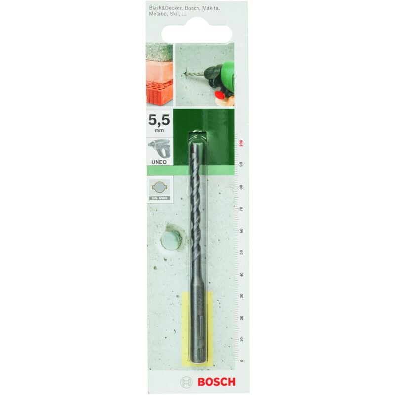 

2609256902 Broca para hormigón SDS-Quick Ø 5,5 mm- L- 100 mm - Bosch