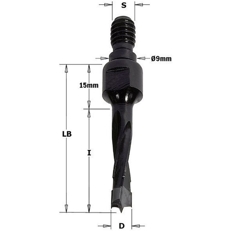 

CMT 353.080.12 - Broca sin avellanador hm diam 8x40 s m8/9 sx