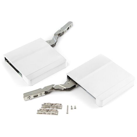 Compás para puertas elevables, fuerza 1800-3500, Acero y plástico, Blanco