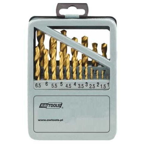 BROCAS AWTOOLS PARA METAL HSSG TITANIO JUEGO 25 piezas 10130mm
