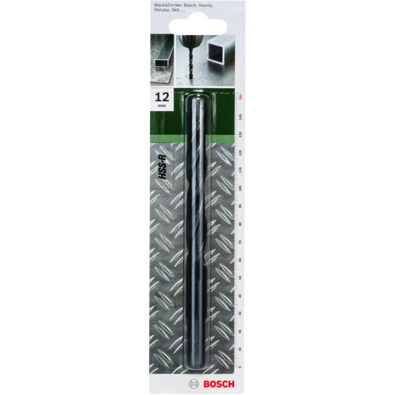 

BOSCH 2609255022 Broca para metal HSS-R, DIN 338 Ø 12,0 mm- L- 151 mm