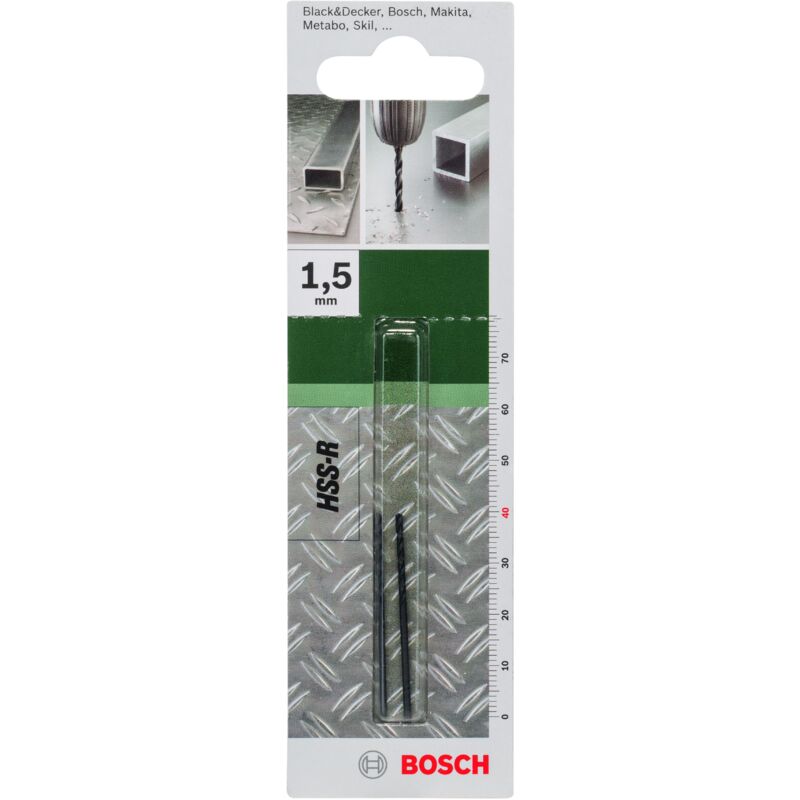 

BOSCH 2609255001 Broca para metal HSS-R, DIN 338 Ø 1,5 mm- L- 40 mm