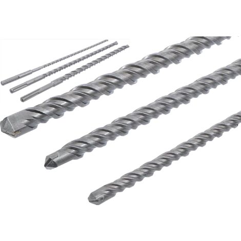 BROCAS DE CARBURO SDS PLUS DE 1 METRO 12, 16 Y 24 MM EXTRA LARGAS, 3 PIEZAS