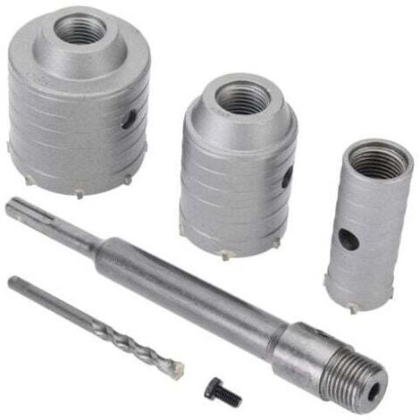 Brocas de corona ZVD-SDS Plus para hormigón, cemento, piedra y pared (65 mm, 50 mm y 30 mm)