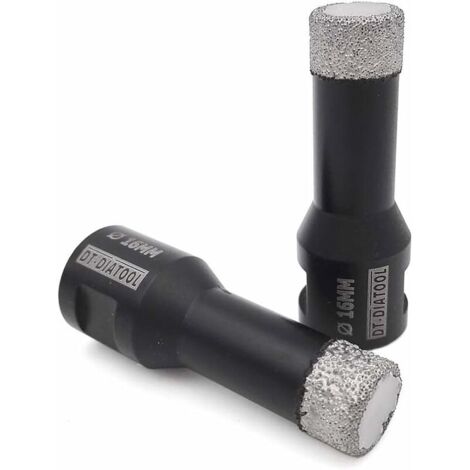brocas de diamante de 16 mm para perforación en seco de baldosas de porcelana, mármol, cerámica y granito.