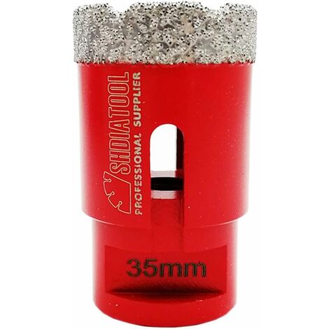 Brocas de diamanteZOLGINAH de 35 mm con rosca M14 para perforación en seco en gres porcelánico, granito, mármol