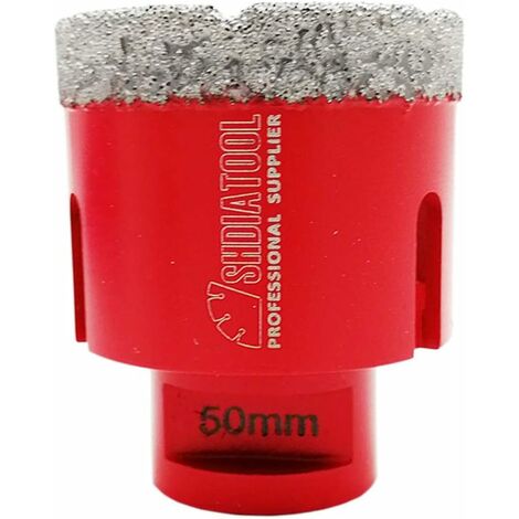 Brocas de diamanteZOLGINAH de 50 mm con rosca M14 para perforación en seco en gres porcelánico, granito, mármol
