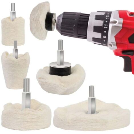 Brocas de pulido ZVD-Pad (6 unidades) - Discos de pulido para metal, aluminio, acero inoxidable, cromo, vidrio y proyectos de bricolaje - 6 unidades