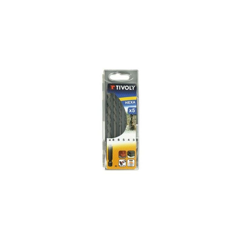 

Brocas hormigon mango hexagonal juego 5 piezas B5 Tivoly