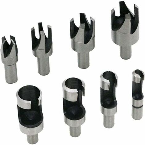 brocas para cortar tapones de madera, herramienta para cortar madera, brocas para cortar tapones de 6 mm/10 mm/13 mm/16 mm, con brocas cónicas y brocas de garra