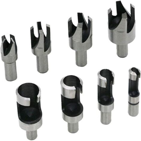 brocas para cortar tapones de madera, herramienta para cortar madera, brocas para cortar tapones de 6 mm/10 mm/13 mm/16 mm, con brocas cónicas y brocas de garra