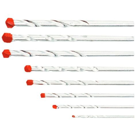 Brocas para hormigón celular de 3 a 10 mm, juego de 8