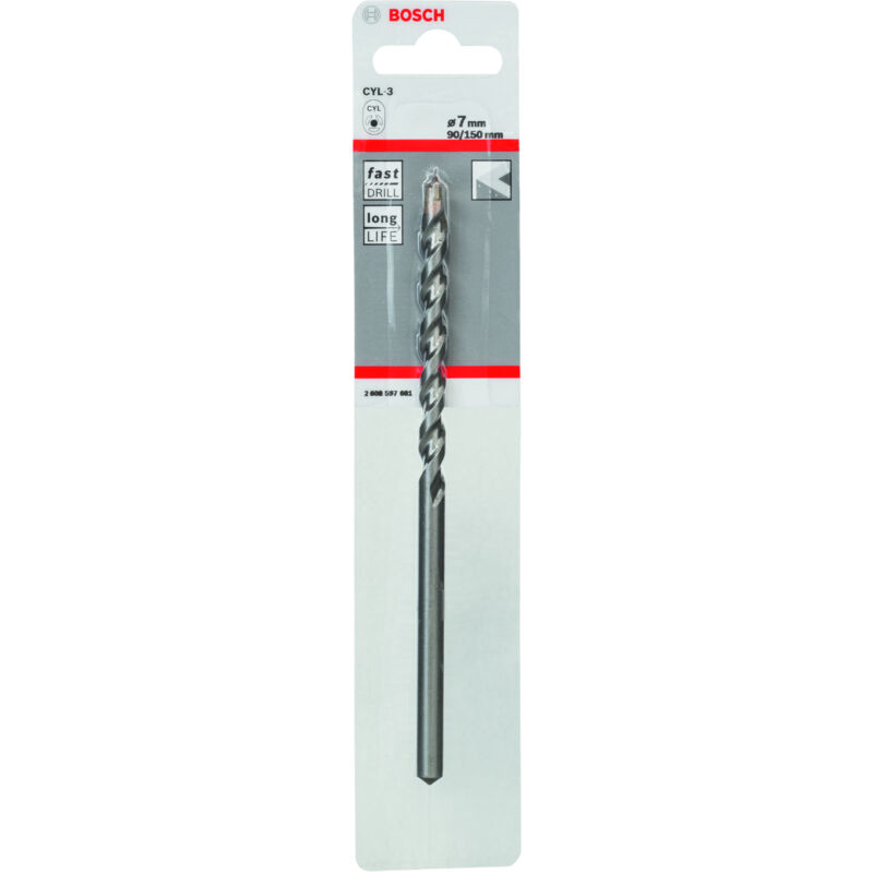 

BOSCH 2608597681 Brocas para hormigón CYL-3 7 x 90 x 150 mm d 6,5 mm