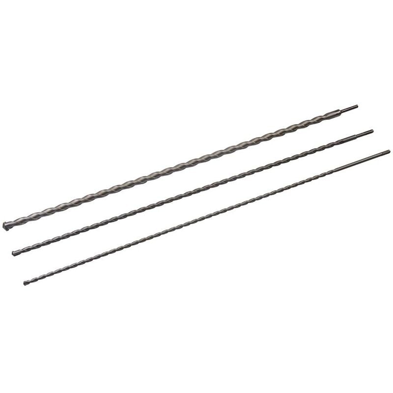 Silverline - Brocas para mampostería sds Plus, 3 pzas 1.000 mm