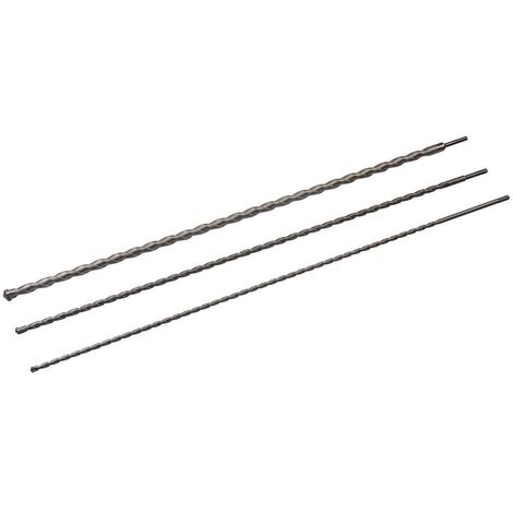 Brocas para mampostería SDS Plus, 3 pzas 1.000 mm