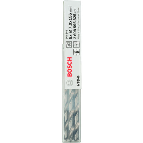 Brocas para metal HSS-G DIN 340 7 x 102 x 156 mm  BOSCH 2608596825