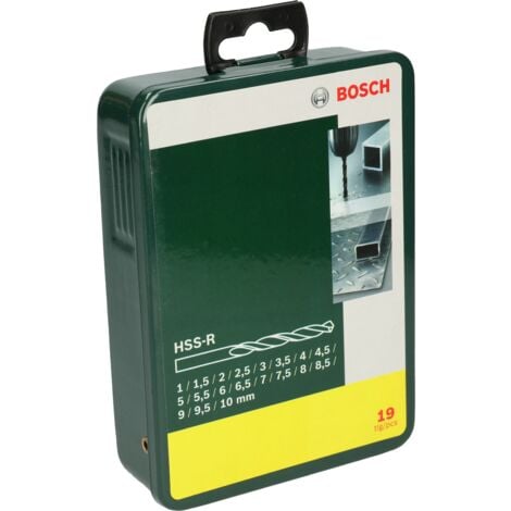 BOSCH 2607019435 Set con 19 brocas HSS-R para metal