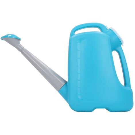 Brocca per irrigazione da giardino, grande capacità, in PP, con beccuccio lungo, per fiori, per fattoria agricola, 5 litri, blu scuro