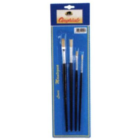 Brochas redondas/planas cortas pz 4 S.577 Jabalí