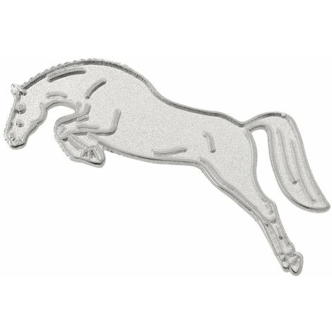 Broche de compétition en métal en forme de cheval de saut d'obstacles
