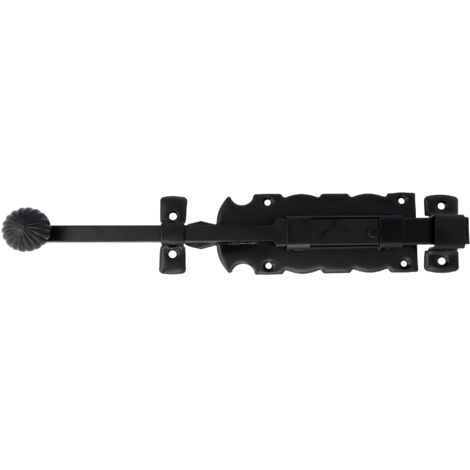 BROCHE DE PORTE EN FER FORGÉ NOIR M. - 300 MM