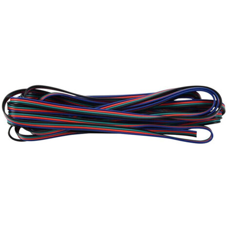 broches Cable de connecteur cable cordon d'extension pour RGB LED Strip 3528 5050 connecteur colore 5 M