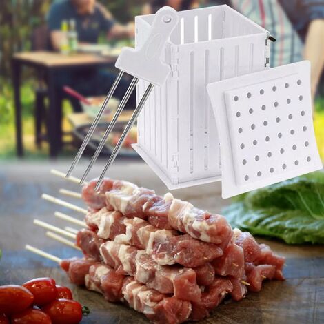 Brocheta de carne de 36 agujeros, máquina para hacer Kebab, asador para barbacoa, utensilios para barbacoa, utensilios para acampar al aire libre,CN