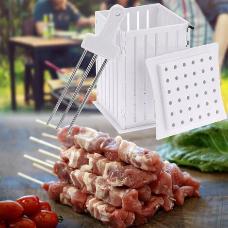 Brocheta de carne de 36 agujeros, máquina para hacer Kebab, asador para barbacoa, utensilios para barbacoa, utensilios para acampar al aire libre,CN