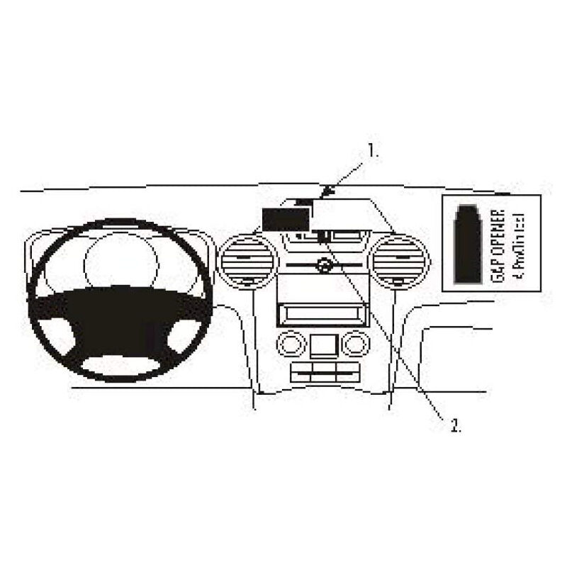 Brodit - ProClip 853960 Kit de Car Central Mounting