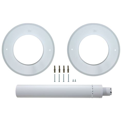 Brötje 995023 - Horizontaler Sauganschluss DN80/125 mit Abschlussplatten - K80 AWA - weiß